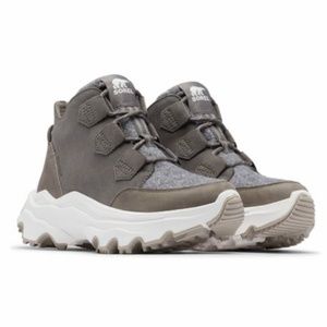 SOREL | Quarry & Sea Salt Kinetic Breakthru Caribo Suede Ankle Boots - Women